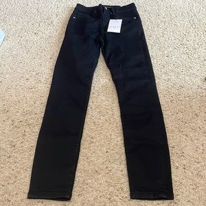 Zara black high-rise jeans